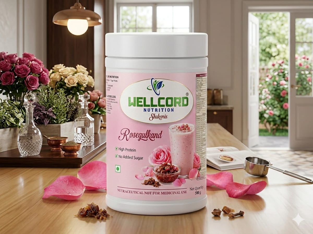 Wellcord Shake Mix Rose Gulkand - HSN CODE-21069099